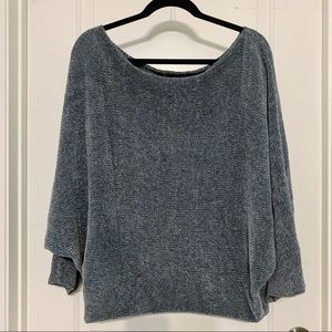 Zara Boatneck Chenille Dolman Sweater